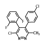 CAS 登录号:871513-21-2, 3-氯-5-(4-氯苯基)-4-(2,6-二氟苯基)-6-甲基哒嗪