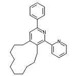 CAS#: 871798-86-6, 3-Phenyl-1-(2-pyridinyl)-5,6,7,8,9,10,11,12,13,14-decahydrocyclododeca[c]pyridine