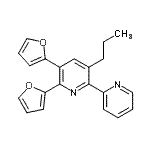 CAS#: 871798-94-6, 5,6-Di(2-furyl)-3-propyl-2,2'-bipyridine