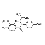 CAS#: 871814-49-2, 4-(7-Hydroxy-2-isopropyl-8-methoxy-4-oxo-3(4H)-quinazolinyl)benzonitrile