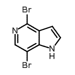 CAS 登录号：871819-35-1， 4,7-二溴-1H-吡咯并[3,2-c]吡啶