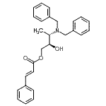 CAS 登录号:871948-92-4, (2R,3S)-3-(二苄基氨基)-2-羟基丁基(2E)-3-苯基丙烯酸酯