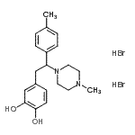 CAS#: 87203-84-7, 4-[2-(4-Methylphenyl)-2-(4-methyl-1-piperazinyl)ethyl]-1,2-benzenediol dihydrobromide