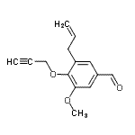CAS#: 872183-39-6, 3-Allyl-5-methoxy-4-(2-propyn-1-yloxy)benzaldehyde
