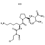 CAS#: 87230-64-6, N<sup>2</sup>-[(2-Chloroethyl)(nitroso)carbamoyl]-L-lysyl-L-prolyl-L-valinamide hydrochloride (1:1)