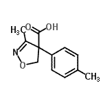 CAS#: 873000-73-8, 3-Methyl-4-(4-methylphenyl)-4,5-dihydro-1,2-oxazole-4-carboxylic acid