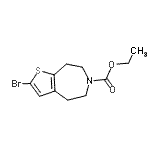 CAS#: 873016-41-2, Ethyl 2-bromo-4,5,7,8-tetrahydro-6H-thieno[2,3-d]azepine-6-carboxylate