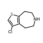 CAS#: 873017-02-8, 3-Chloro-5,6,7,8-tetrahydro-4H-thieno[2,3-d]azepine