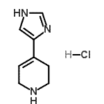 CAS 登录号：873551-16-7， 4-(1H-咪唑-4-基)-1,2,3,6-四氢吡啶盐酸盐(1:1)