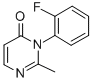 CAS 登录号：87356-51-2， 3-(2-氟苯基)-2-甲基-4(3H)-嘧啶酮