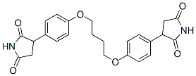 CAS#: 87367-89-3, 3-[4-[4-[4-(2,5-Dioxopyrrolidin-3-Yl)Phenoxy]Butoxy]Phenyl]Pyrrolidine-2,5-Dione