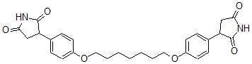 CAS#: 87367-95-1, 3-[4-[7-[4-(2,5-Dioxopyrrolidin-3-Yl)Phenoxy]Heptoxy]Phenyl]Pyrrolidine-2,5-Dione