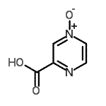 CAS#: 874-54-4, 2-Pyrazinecarboxylic acid 4-oxide