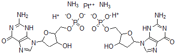 CAS 登录号：87414-18-4， 二氨基二(2'-脱氧-5'-鸟苷酰)铂酸盐