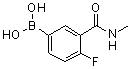 CAS#: 874219-19-9, [4-Fluoro-3-(methylcarbamoyl)phenyl]boronic acid