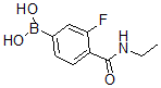 CAS 登录号：874289-12-0， B-[4-[(乙基氨基)羰基]-3-氟苯基]-硼酸