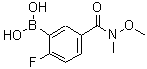 CAS 登录号：874289-59-5， {2-氟-5-[甲氧基(甲基)氨基甲酰]苯基}硼酸