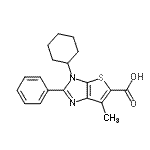 CAS#: 874571-88-7, 3-Cyclohexyl-6-methyl-2-phenyl-3H-thieno[2,3-d]imidazole-5-carboxylic acid