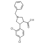 CAS 登录号：874990-90-6， 1-苄基-4-(2,4-二氯苯基)-3-吡咯烷羧酸