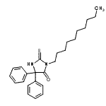 CAS 登录号:875014-22-5, 3-癸基-5,5-二苯基-2-硫代-4-咪唑烷酮