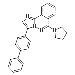 CAS#: 87540-04-3, 3-(4-Biphenylyl)-6-(1-pyrrolidinyl)[1,2,4]triazolo[3,4-a]phthalazine