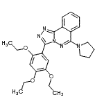 CAS 登录号：87540-16-7， 6-(1-吡咯烷基)-3-(2,4,5-三乙氧基苯基)[1,2,4]三唑并[3,4-a]酞嗪