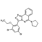 CAS#: 87540-17-8, 3-(3,5-Dibromo-2-ethoxyphenyl)-6-(1-pyrrolidinyl)[1,2,4]triazolo[3,4-a]phthalazine