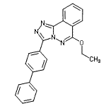 CAS 登录号：87540-42-9， 3-(4-联苯基)-6-乙氧基[1,2,4]三唑并[3,4-a]酞嗪