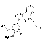 CAS#: 87540-54-3, 3-(3-Bromo-4,5-dimethoxyphenyl)-6-ethoxy[1,2,4]triazolo[3,4-a]phthalazine
