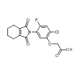 CAS#: 87547-04-4, [2-Chloro-5-(1,3-dioxo-1,3,4,5,6,7-hexahydro-2H-isoindol-2-yl)-4-fluorophenoxy]acetic acid