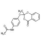 CAS#: 87549-36-8, N-{4-[(2-Methyl-4-oxo-4H-1,3-benzodioxin-2-yl)oxy]phenyl}acetamide