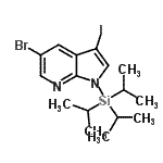 CAS 登录号：875639-49-9， 5-溴-3-碘-1-(三异丙基硅烷基)-1H-吡咯并[2,3-b]吡啶