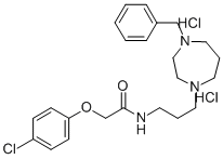 CAS#: 87576-03-2, 2-(4-Chlorophenoxy)-N-(3-(Hexahydro-4-Benzyl-1H-1,4 -Diazepin-1-Yl)Propyl)-Acetamide dihydrochloride