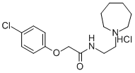 CAS#: 87576-10-1, 2-(4-Chlorophenoxy)-N-[2-(Hexahydro-1H-Azepin-1-Yl)Ethyl]-Acetamide Hydrochloride (1:1)