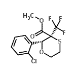 CAS 登录号：876156-55-7， 甲基(2R,3S)-2-(2-氯苯基)-3-(三氟甲基)-1,4-氧硫杂环已烷-3-羧酸酯