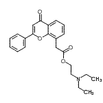 CAS#: 87626-56-0, 2-(Diethylamino)ethyl (4-oxo-2-phenyl-4H-chromen-8-yl)acetate