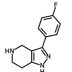 CAS#: 87642-31-7, 3-(4-Fluorophenyl)-4,5,6,7-tetrahydro-1H-pyrazolo[4,3-c]pyridine