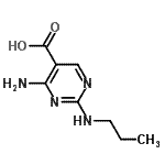 CAS#: 876516-52-8, 4-Amino-2-(propylamino)-5-pyrimidinecarboxylic acid