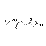 CAS#: 876532-11-5, 2-[(5-Amino-1,3,4-thiadiazol-2-yl)sulfanyl]-N-cyclopropylacetamide