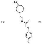 CAS#: 87654-80-6, 2-(4-Chlorophenoxy)-N-[2-(4-methyl-1,4-diazepan-1-yl)ethyl]acetamide dihydrochloride