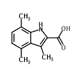 CAS#: 876715-79-6, 3,4,7-Trimethyl-1H-indole-2-carboxylic acid