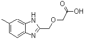 CAS 登录号：876716-55-1， [(6-甲基-1H-苯并咪唑-2-基)甲氧基]乙酸
