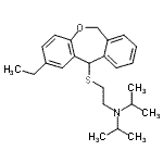 CAS#: 87673-20-9, N-{2-[(2-Ethyl-6,11-dihydrodibenzo[b,e]oxepin-11-yl)sulfanyl]ethyl}-N-isopropyl-2-propanamine