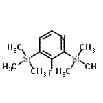 CAS#: 87674-19-9, 3-Fluoro-2,4-bis(trimethylsilyl)pyridine