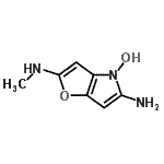 CAS#: 877396-13-9, 5-Amino-2-(methylamino)-4H-furo[3,2-b]pyrrol-4-ol