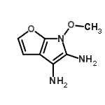 CAS 登录号：877397-08-5， 6-甲氧基-6H-呋喃并[2,3-b]吡咯-4,5-二胺