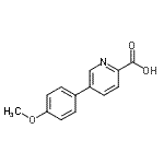 CAS 登录号：87789-69-3， 5-(4-甲氧基苯基)吡啶-2-羧酸