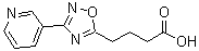 CAS#: 878437-11-7, 4-[3-(3-Pyridinyl)-1,2,4-oxadiazol-5-yl]butanoic acid
