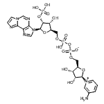 CAS#: 87865-72-3, [(2R,3S,4R,5R)-5-(3-aminopyridin-1-ium-1-yl)-3,4-dihydroxy-tetrahydrofuran-2-yl]methyl [hydroxy-[[(2R,3R,4R,5R)-3-hydroxy-5-imidazo[2,1-f]purin-3-yl-4-phosphonooxy-tetrahydrofuran-2-yl]methoxy]phosphoryl] phosphate
