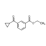 CAS#: 878745-20-1, Ethyl 3-(cyclopropylcarbonyl)benzoate